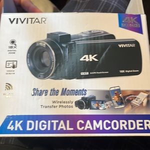 Camcorder Video Camera 4K 56MP Video Camera with Wireless Microphone